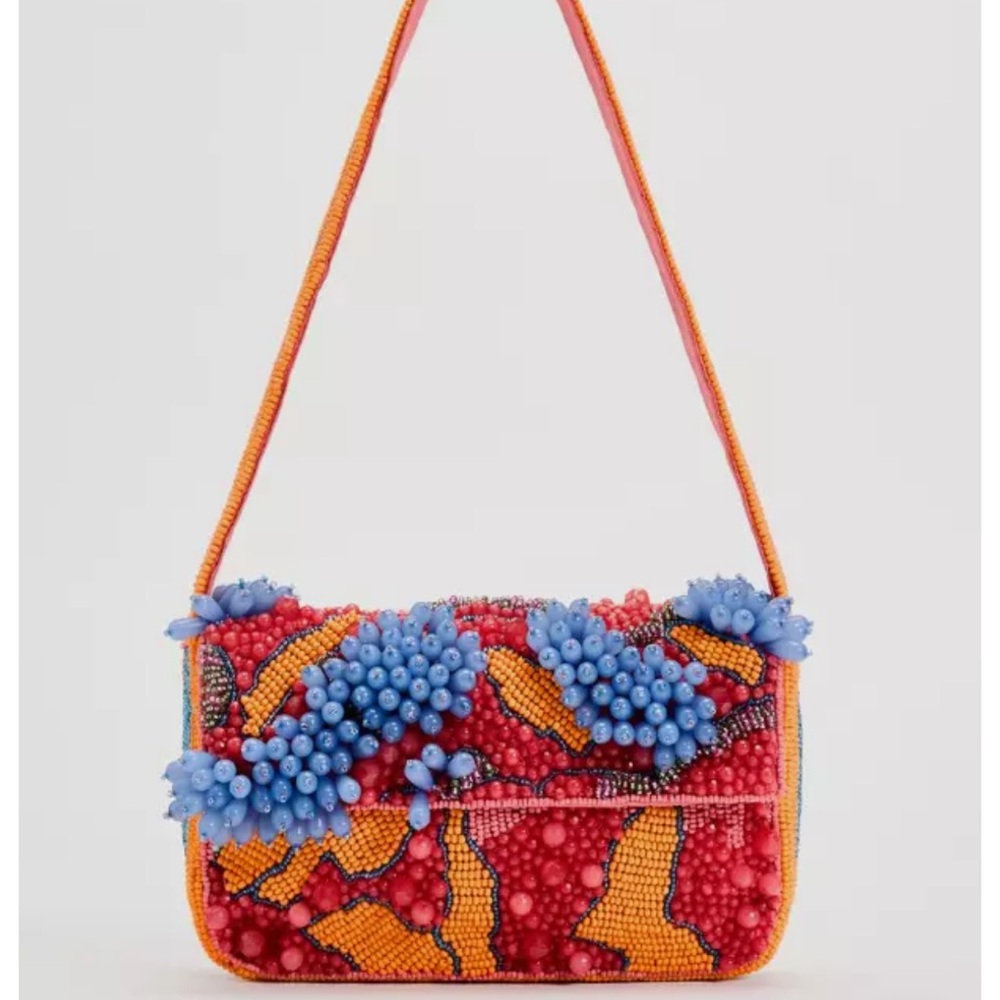 Zara Beaded multicolor bag